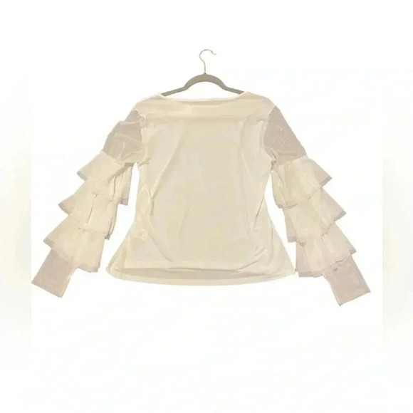 Isle By Melis Kozan Isle Retro Cha Cha Top In White Mesh Sz Med NWT - Picture 3 of 8